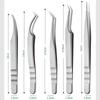 Gold Feather High-Precision Curved Tweezers for Eyelash Extensions - Lash Artist Tool