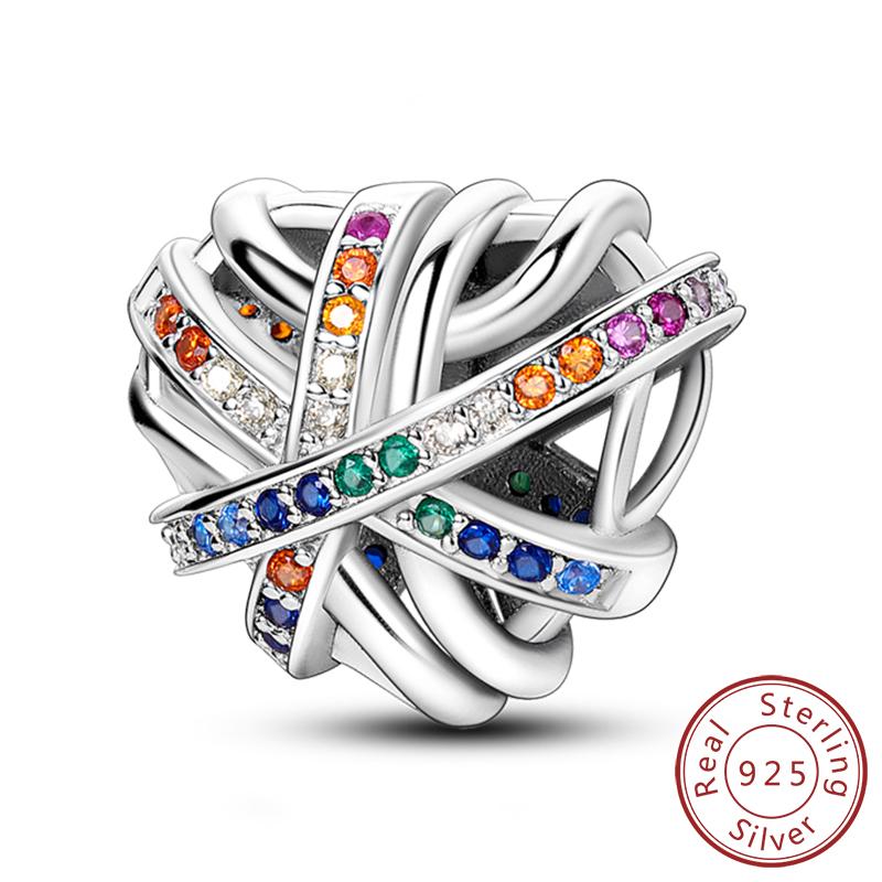 New Copper Charm Beads Family Sister Love Heart Beads Fit Original Bracelets Diy Pendant Woman Jewelry Gift