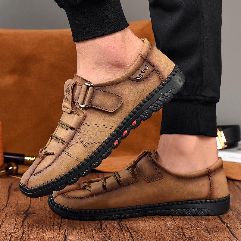 Fashion Big 47 Men's Casual Shoes Leather Men's Moccasins Loafers Outdoor Men Driving Shoes Non-slip Men's Sneakers Zapatillas Hombre