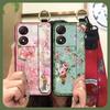 Wristband Wrist Strap Phone Case For ZTE Blade A34 Durable Fashion Phone Holder Protective Anti-dust Shockproof Lanyard