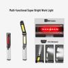 Folding Portable Handheld Work Light with Magnetic Hook and COB for Outdoor Inspection and Maintenance
