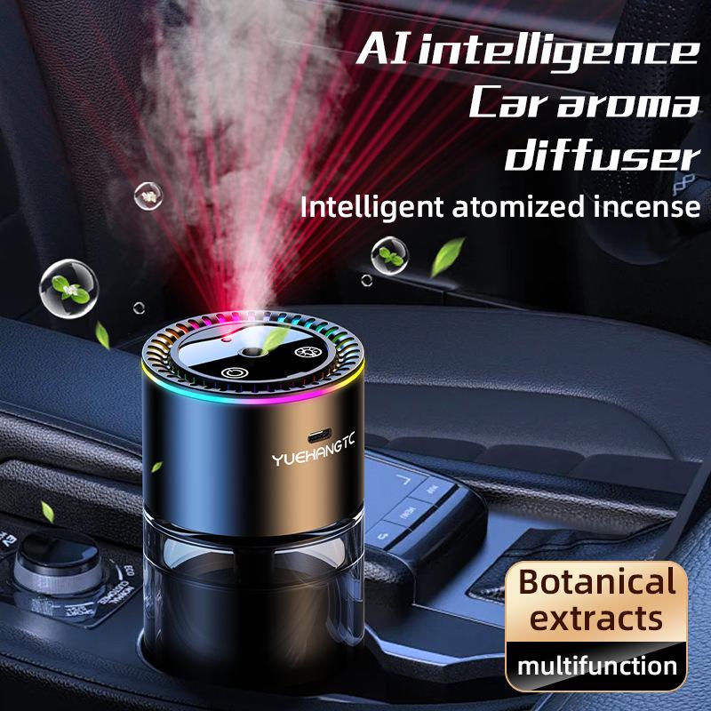 Smart Car Aroma Diffuser with Ambient Light & Automatic Spray – Premium Car Decoration