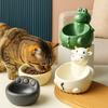 Non-slip Dog Food Bowl Anti Overturning Pet High Foot Bowl Ceramic Cat Bowl  Pet Eating