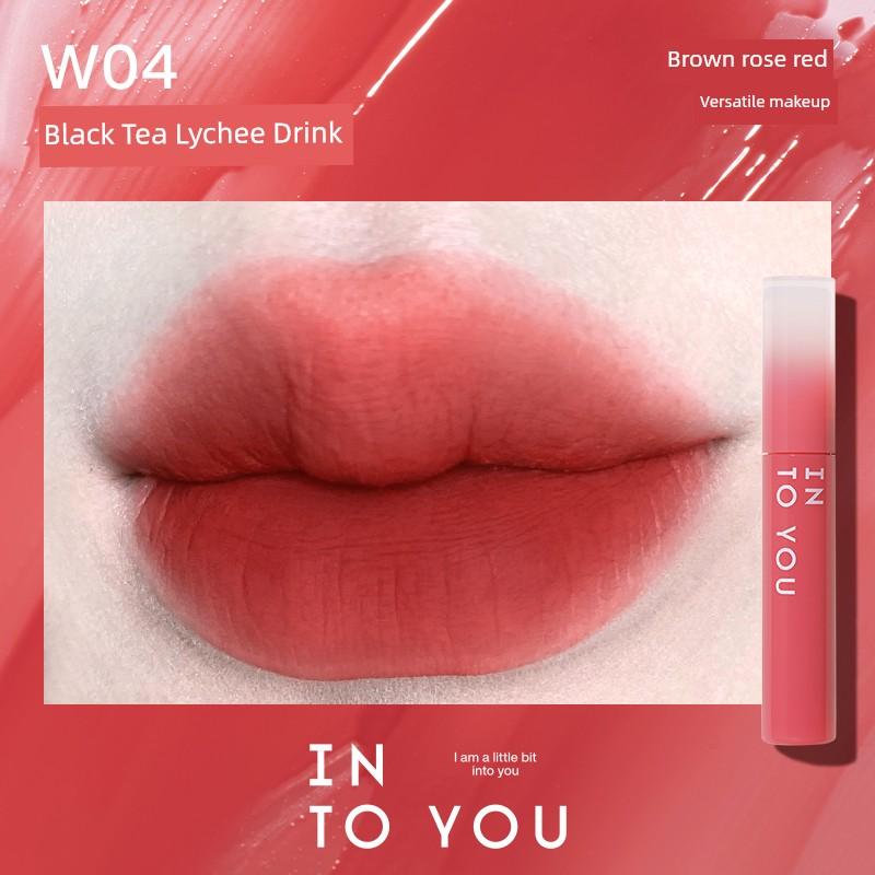 (Brand Direct Sale) into You Watery Lip Glaze Matte Lipstick Lip Gloss Water Mist Lip Glaze Non-Sticky