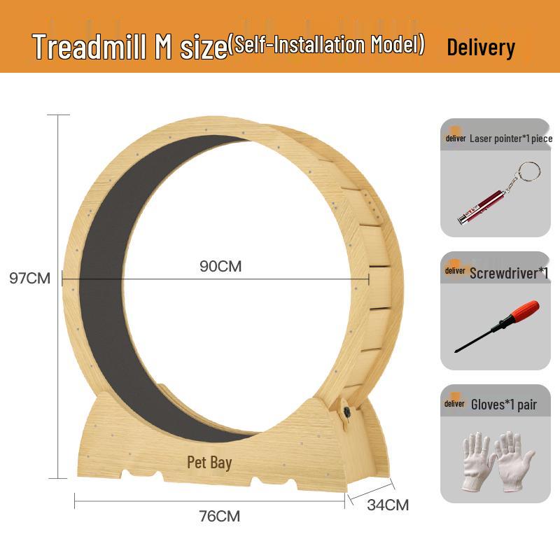 Silent Cat Treadmill: Anti-Pinch High Fiber Climbing & Exercise Wheel