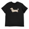 Longhair Dachshund T-Shirt Baggy Shirts Oversized Funny T-shirt Korean Fashion Men Workout Shirt