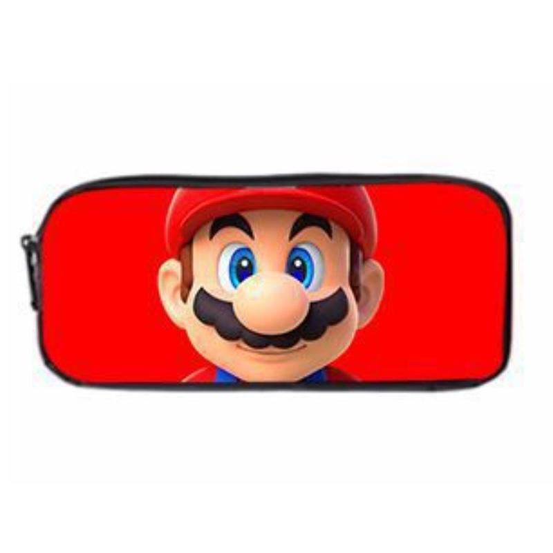 Super Mario Cartoon School Bag Student Backpack Waterproof And Expandable Fashionable And Trendy Style Nylon Material