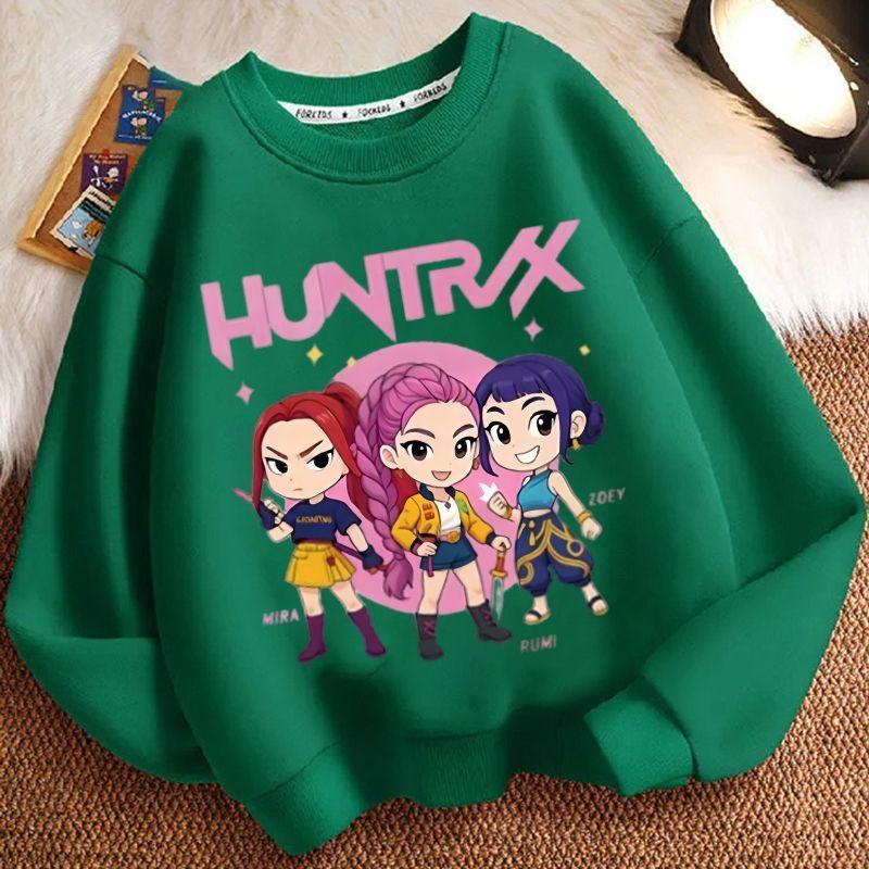 

Children s Fashion KPOP Witch Hunt Group Hoodies for Autumn and Winter, Loose Long-sleeved Jackets for Boys and Girls 160