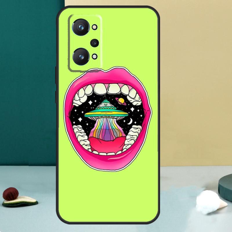 Aesthetic Alien For Realme GT 6T 5 6 GT 7 Pro C67 C75 C61 C55 C53 C51 C21Y C25S 10 11 12 13 14 Pro Plus Case