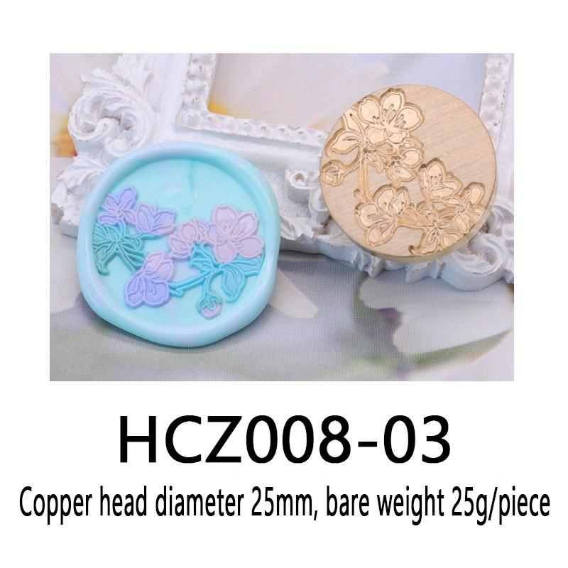 green plant series pattern Wax Seal Stamp Engraved Seal Head nvitation wax stamp Replace head Flowers Leaf Decorate Gift HCZ008