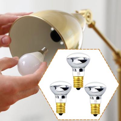 3 Pieces Decor Lamp Bulbs E17 Screw Base Replacement R39 for Small Appliances Cabinet Lighting