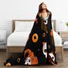 Halloween Pumpkin Autumn  Blanket Quality Warm Soft  Throw Blanket Winter Kids Adult Home Decor Graphic Bedspread