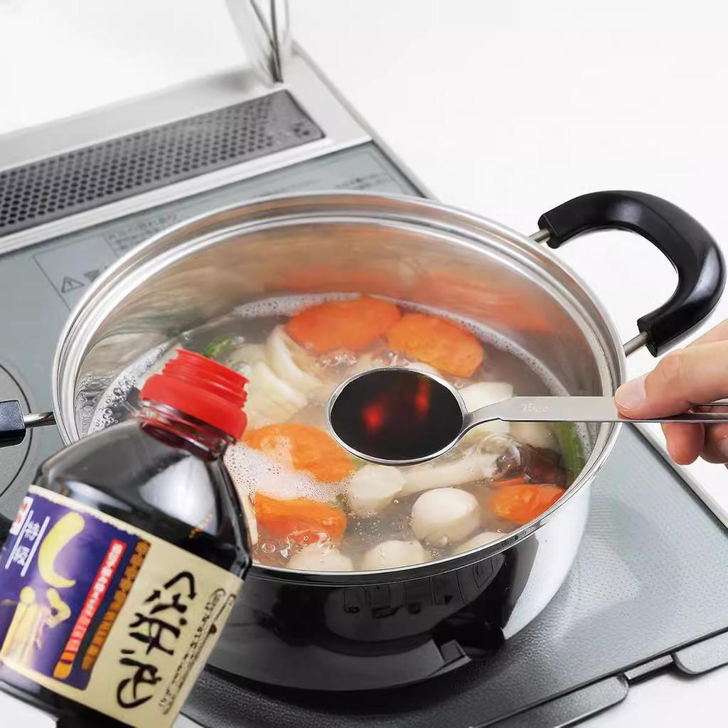 Handle Long Attractive Measuring Spoons In 304 Stainless Steel With Multiple Size Options