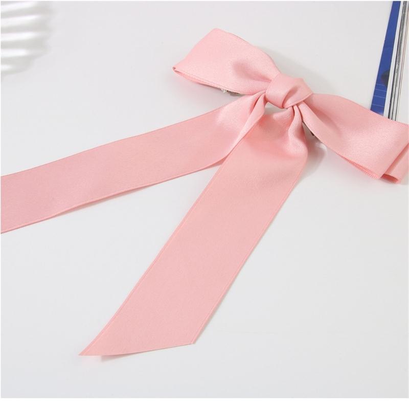 Long Ribbon Bowknot Barrettes Bow Hair Clip Girls Hair Clips Hair Shaping Tool