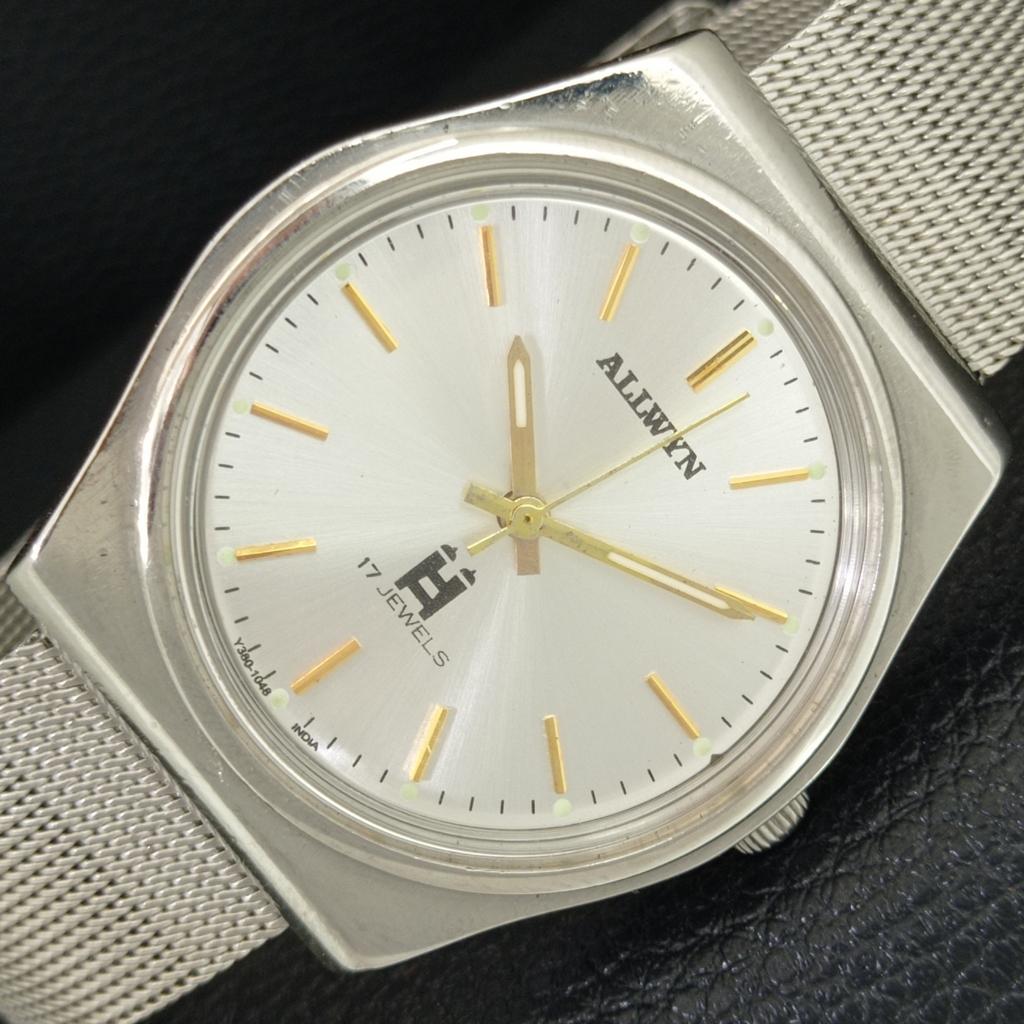 

ВИНТАЖНЫЕ МУЖСКИЕ ЧАСЫ ALLWYN 6300A С РУЧНЫМ ЗАВОДОМ ИНДИЯ СЕРОГО ЦВЕТА ЦИФЕРБЛАТ a706023-1
