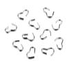 100Pcs Stainless Steel B-Shaped Buckle Bracelet Necklace Pendant Connector Bail Clasps Claw Charms Bracelet Hooks Crimps End Jew
