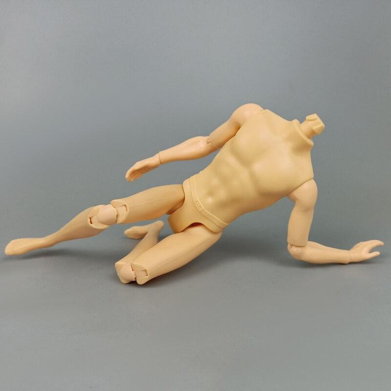 Gelb 26cm 11 bewegliche Gelenke Jungen Puppenkörper für Ken Jungen Puppe Männlicher Freund MANN Nackter Körper Prinz Ken Puppe DIY Lernspielzeug