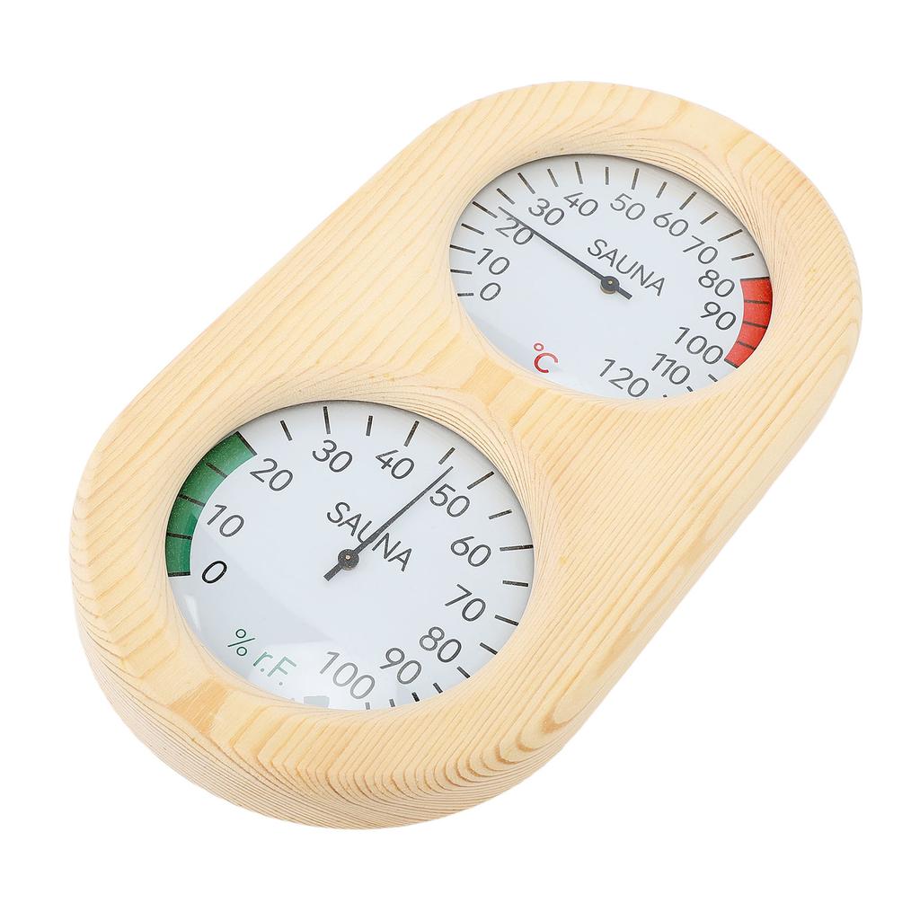 Sauna Hygrometer Thermometer Gauge, Sauna Room Thermometer Hygrometer, Practical, Accurate for Steam Bath