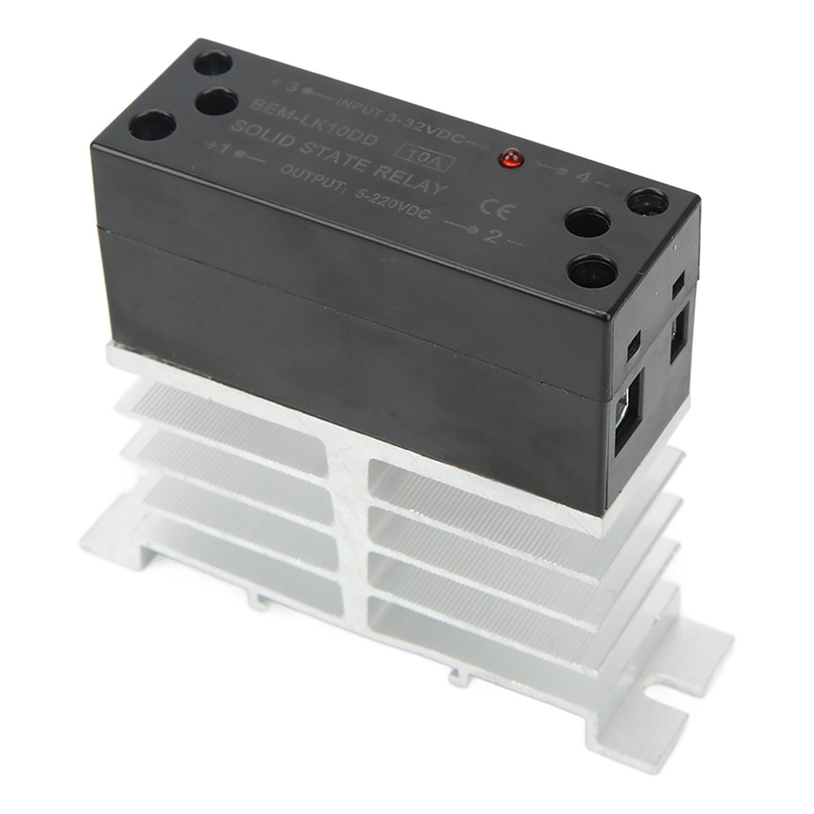 

BERM DC to DC Solid State Relay Flame Retardant Housing 3‑32V Input 5‑220V Output Relay Module