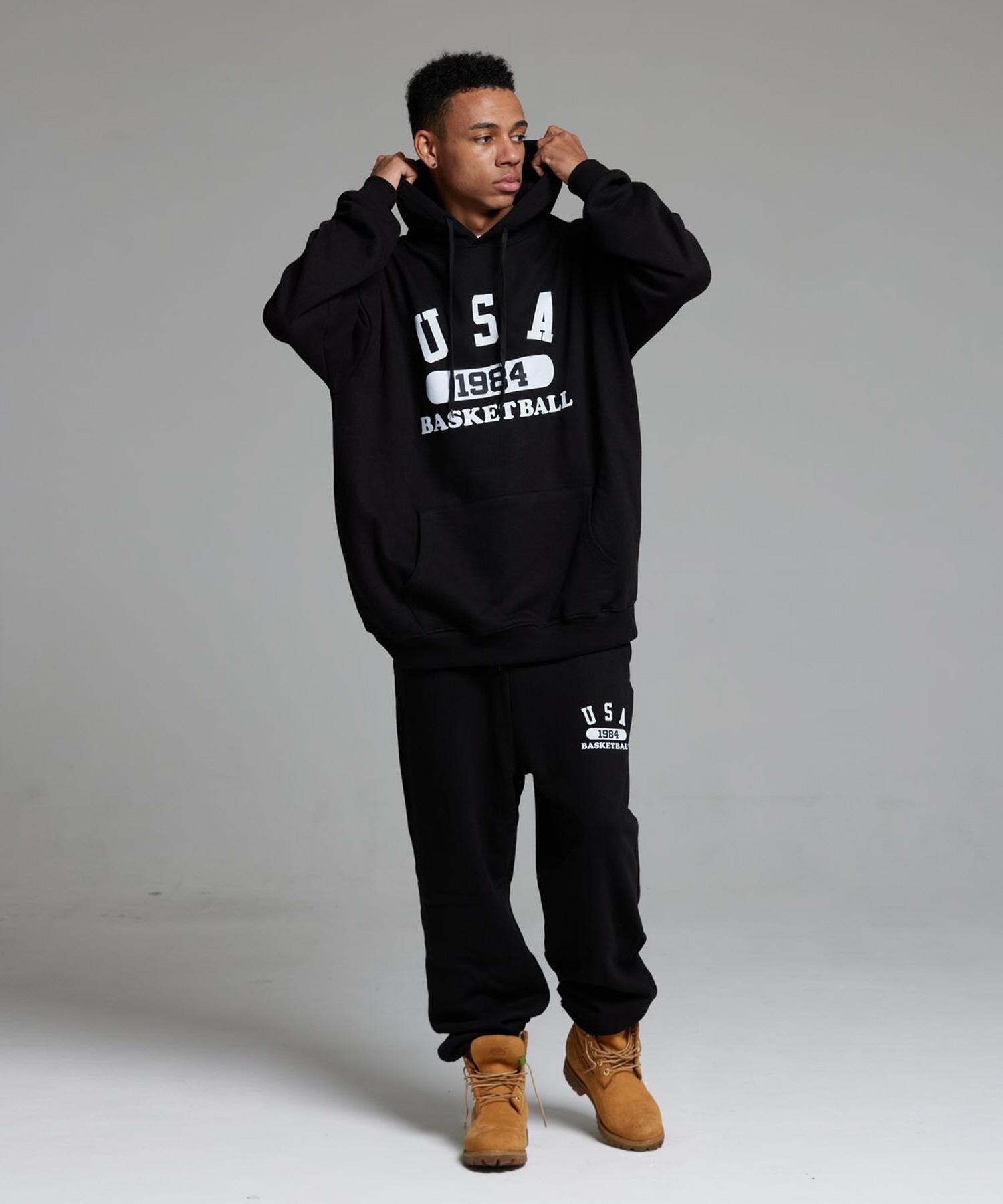 Cream Soda Lab Usa Basketball Hoodie Training Set (Type B) Oatmeal/Oatmeal M
