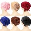 1Pc Muslim Headwear Nail Drill Fashion Pullover Cap Elasticity Women Turban Hat Chiffon Hat