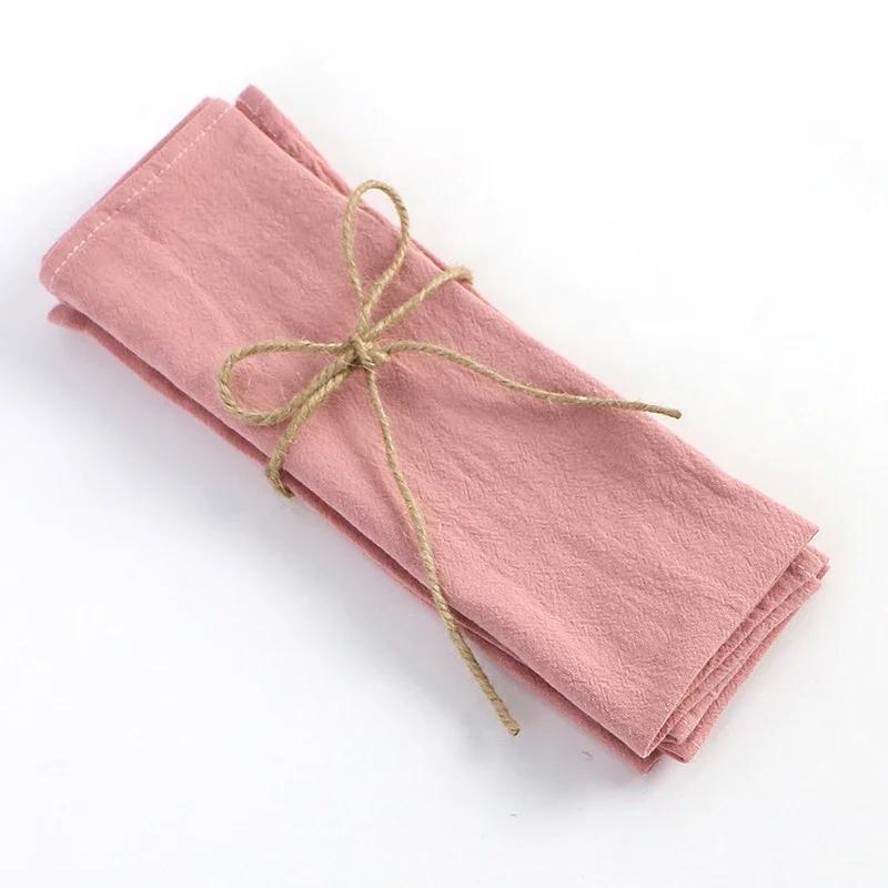 12PC Dinner Cloth Napkins 30X45CM Soft Cotton Napkin Washable Hemmed Edges for Wedding Baby Shower Birthday Christmas Decoration