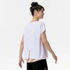 Short Sleeve Game Dynamotion Size M for Club Activities Women's Tennis/Badminton Shirt, Sweat-Wicking, Quick-Drying, Fit, White, (62JAC215),