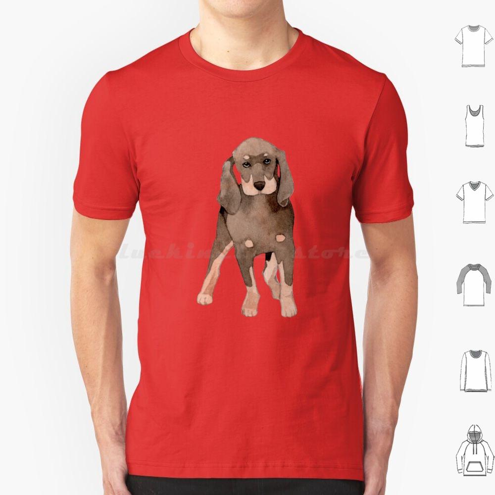 Cute Coonhound Puppy For Dog Lovers T Shirt 6xl Cotton Cool Tee Coonhound Dog Hound Redbone Coonhound Bluetick Coonhound Dogs