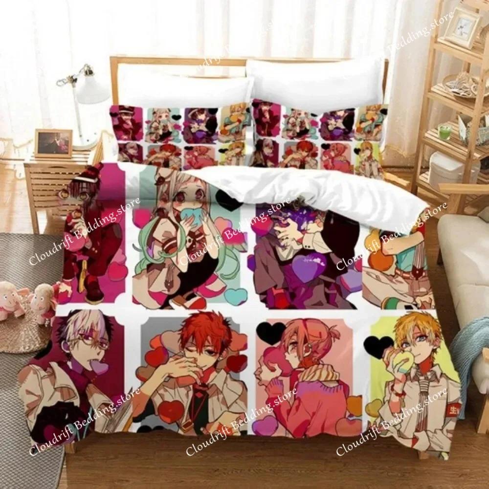 Toilet-bound Hanako-kun Bedding Set Japanese Anime Duvet Cover Set Single Queen Full King Twin Size Boys Teens Duvet Cover026