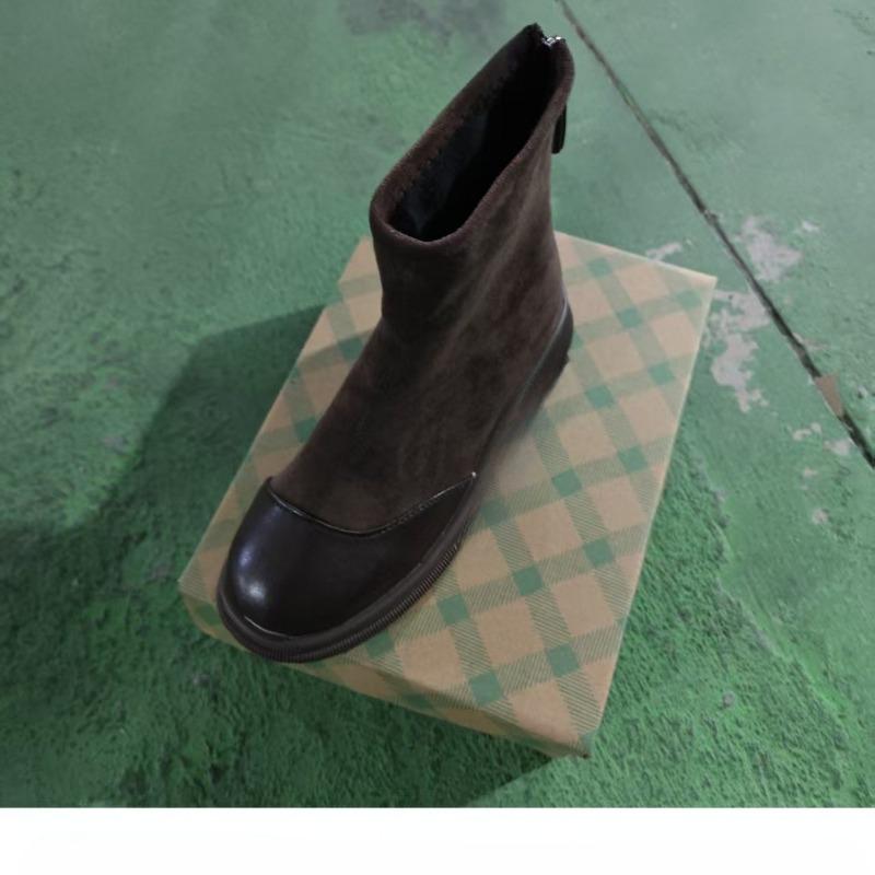 

Эластичные ботинки, Женская обувь, Обувь на толстой подошве, Новые бестселлеры с увеличением роста, Модные ботильоны 40 коричневый