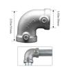 Fixed buckle Frame Fasteners Aluminum Alloy Steel Circular Pipe Connector  Steel Tube Shelf