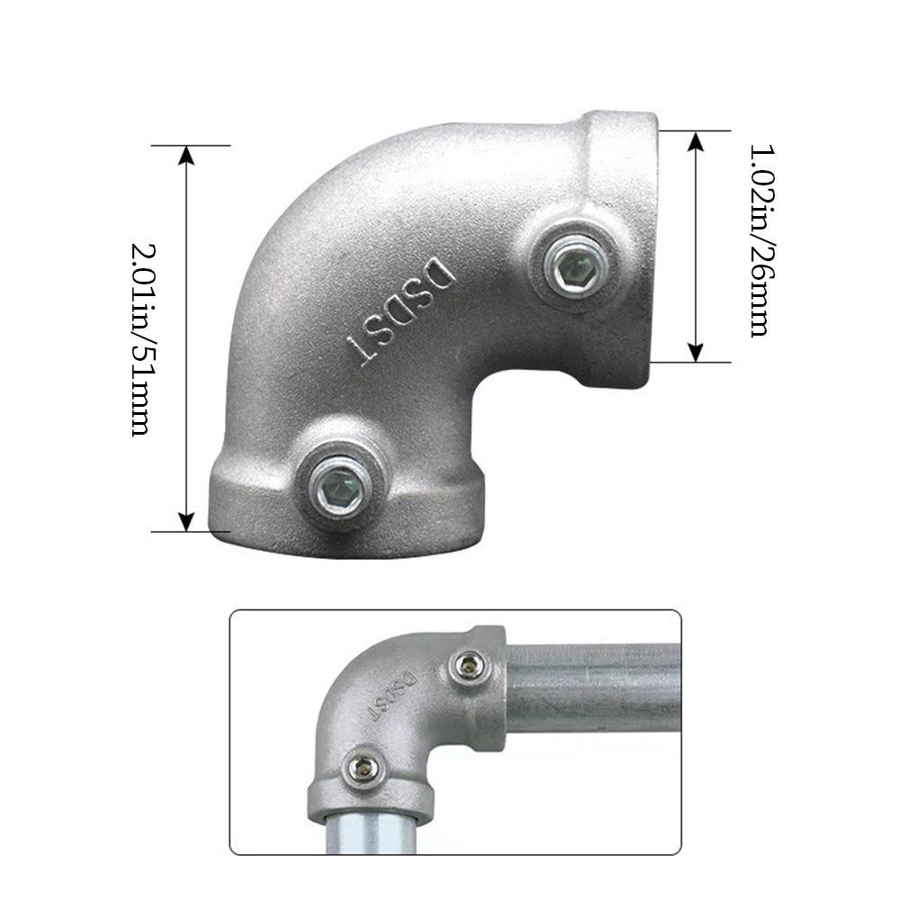 Fixed buckle Frame Fasteners Aluminum Alloy Steel Circular Pipe Connector  Steel Tube Shelf