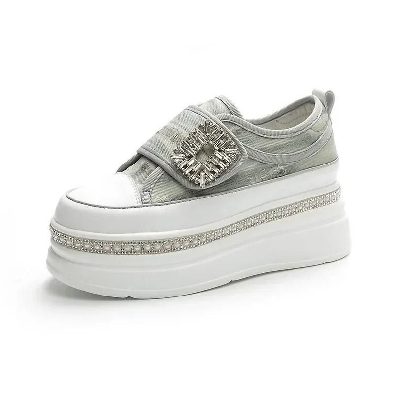 

Fashion Women s Casual Thick Bottom Sneakers Spring New Style Sports Travel Shoes Breathable Dad Shoes EVA Insole Polyurethane Upgraded 39 синий