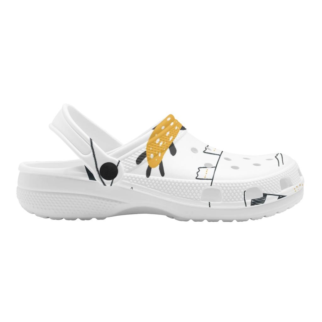 Casual Printed EVA Clogs Women Men Ventilated Lightweight Slip On Casual Shoes Soft Sole Summer Sandals Daily Leisure Wear