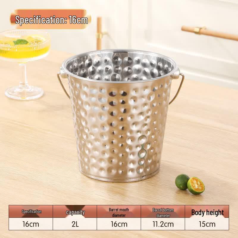Commercial Stainless Steel Ice Bucket