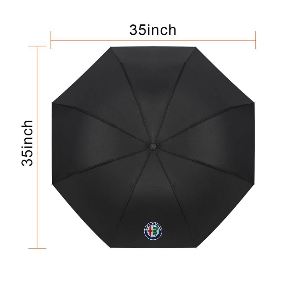 DPRM7 Strong Wind Resistant Umbrella 12K Ribs Fully-automatic Folding Outdoor Travel UV For Alfa Romeo 159 MiTo Giulia GT 147 Stelvio