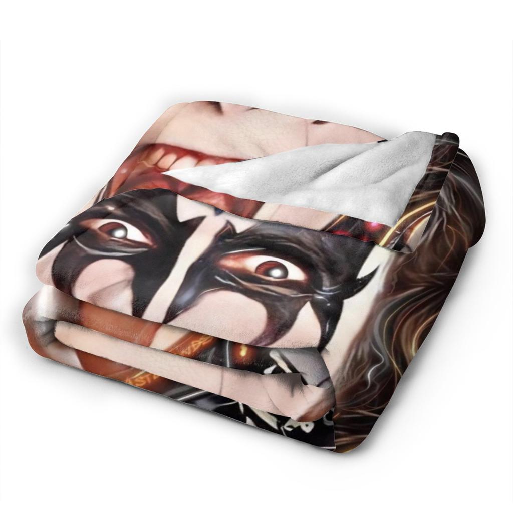Kiss American Rock Band Blanket  Soft Warm Novelty Plush Throw Blanket For Home Decor Travel Flannel Bedspread Bed Cover