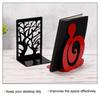 1pair Musical Note Shaped Metal Bookends Support Book Holder Home Office Stationery Storage Gift Desktop Bookshelves Bookends