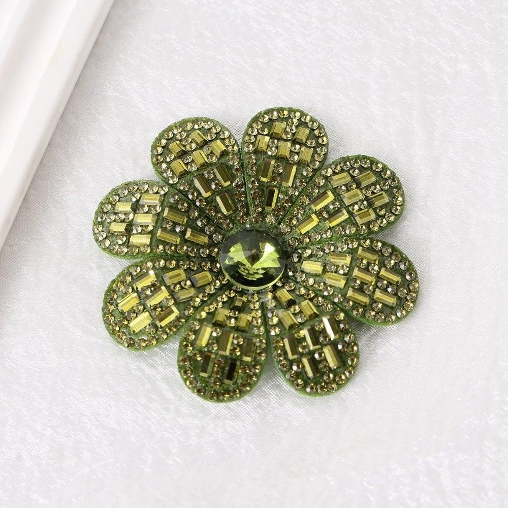 Rhinestone Embellished Non-Woven Fabric Flower Patches Plum Blossom Patches  Home Decor