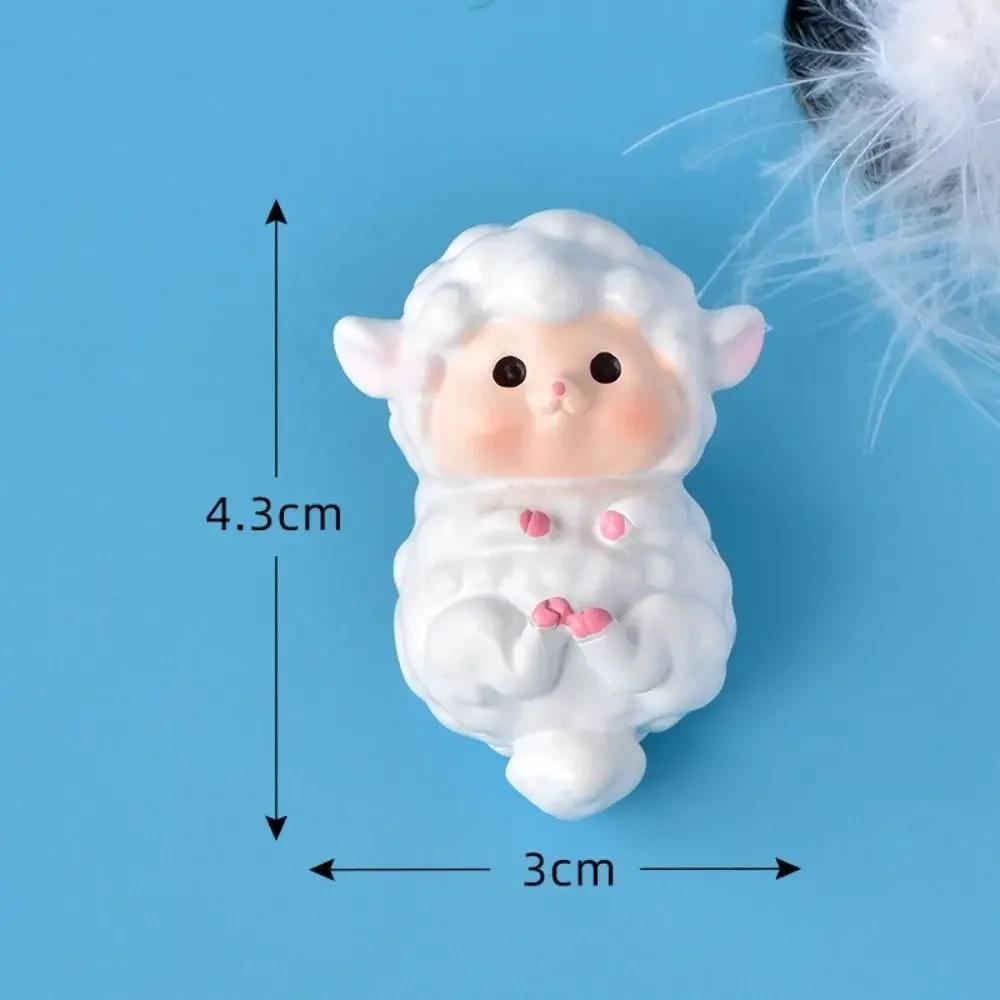 Miniature Fairy Garden Accessories Cute Sheep Lamb Ornament Statue Figurines Home Garden Landscape Dollhouse Terrarium Decor