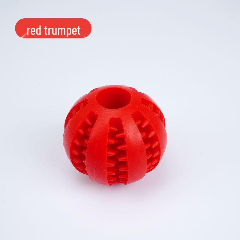 

Dog Food-Dispensing Molar Ball - Bite-Resistant Rubber Toy for Golden Retrievers & Puppies