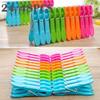 48/24Pcs Plastic Clothespins Hanging Pegs for Laundry Clothes Towel Clips with Home Storage Hooks