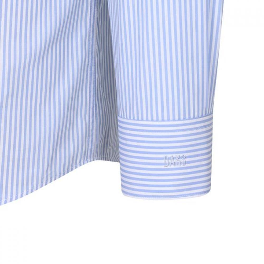 Daks Men S 100  Cotton Stripe Regular Fit dreSS Shirt dmp1Shdl192b1