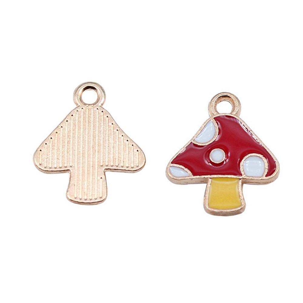 Enamel Charms Multi Color Flower Pendants For Floral Themed Jewelry