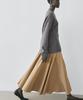 Masimodutti Yoke Detail Flounced Midi Skirt