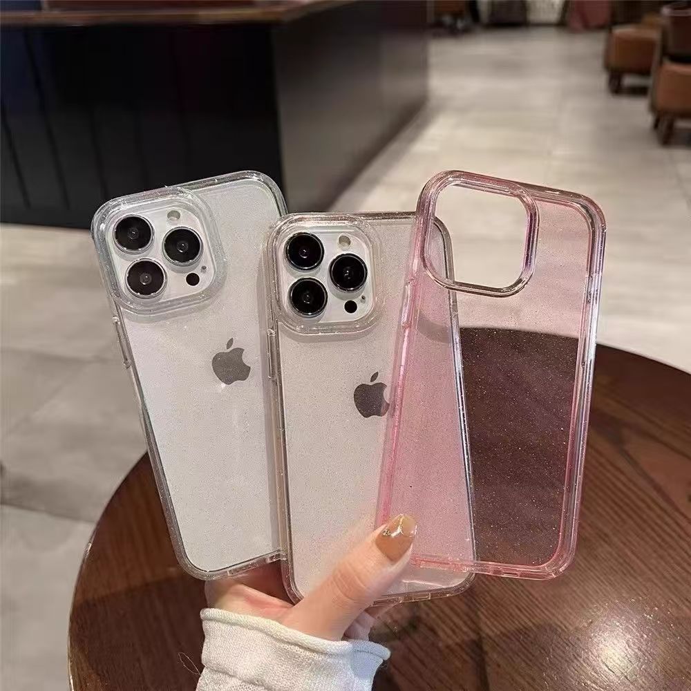 Bling Glitzer Transparent Handyhülle Für Für Iphone 17 Air 16 Pro Max 15 14 13 12 11 XS XR 7 8 Plus 16e Stoßfest Weiche Hülle