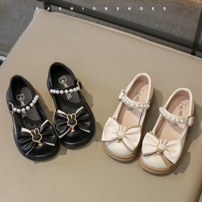 Girls Leather Shoes 2025 Spring and Autumn New Black Mary Jane Soft Sole Little Princess Girls Children Jk Single Shoes Summer Women