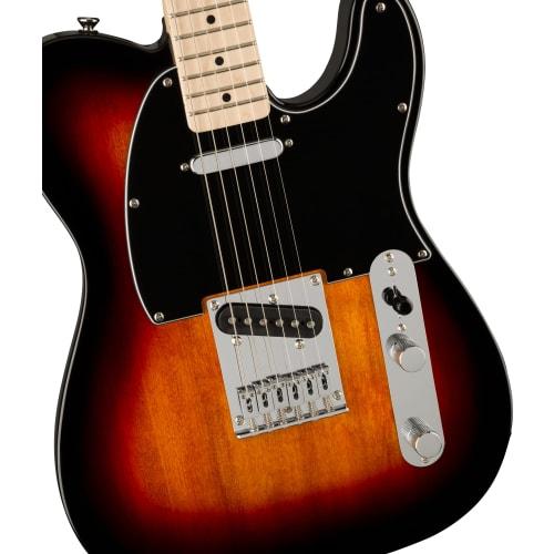Squier by Fender Affinity Series? Telecaster? Electric Guitar, Maple Fingerboard, Black Pickguard, 3-Color Sunburst, with Soft Case