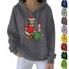 Women's Christmas  Hoodie Funny Cute Christmas Holiday Sweatshirt Pullover