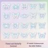 Zaomao PET Shell Light Sticker Pack: Butterfly Fantasy Dream Series for Journals & DIY Collage
